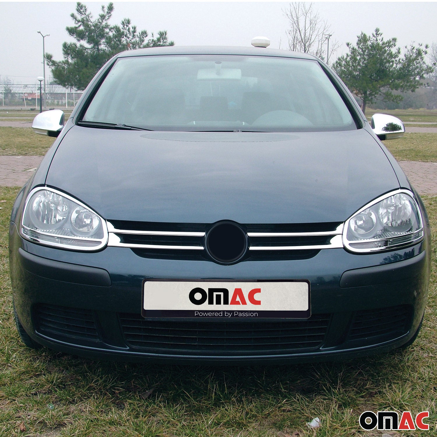 Coques de Rétroviseurs pour VW Jetta 2005-2010 en Acier Inoxydable Chromé Argent