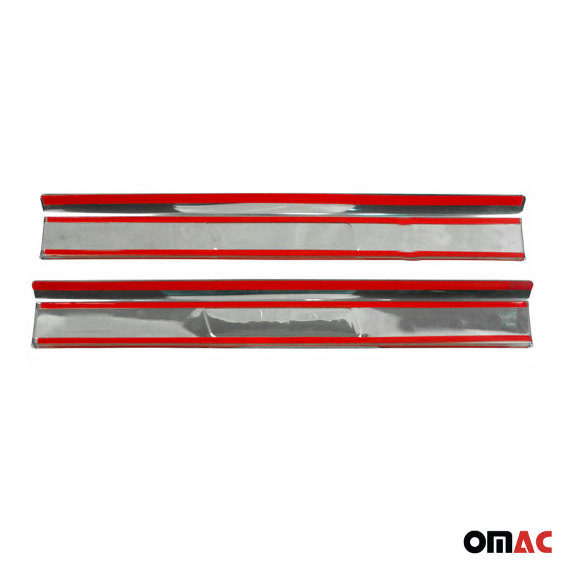 Couverture De Seuil De Porte pour Renault Megane 2016-2025 White Night Chromé 2x