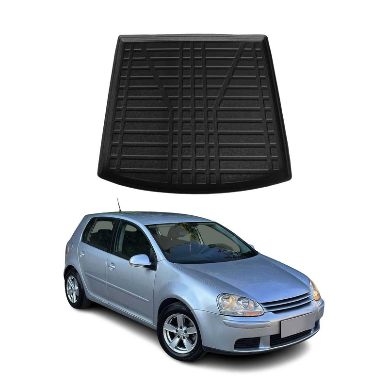 Tapis de Coffre pour VW Golf V Variant 2003-2009 Break en TPE Noir