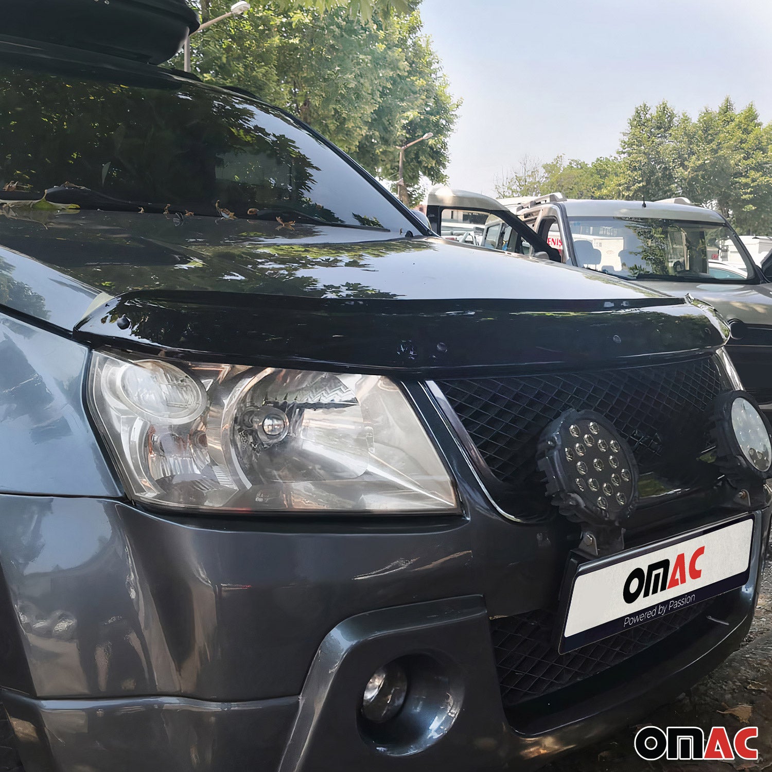 Deflecteurs d'air capot de voiture pour Suzuki Grand Vitara 2005-2015 Noir
