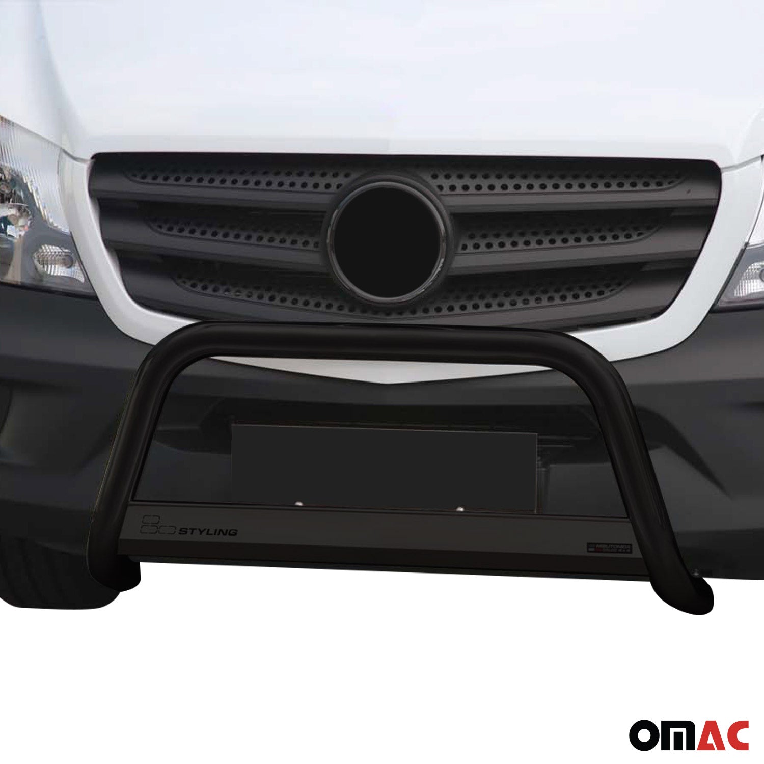 Pare-buffle Avant pour Mercedes Sprinter 2013-2018 63 mm en Acier Noir