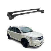 Barres de toit Transversales pour Dodge Journey 2008-2024 Aluminium Noir
