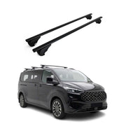 Barres de toit Transversales pour Ford Tourneo Custom II 2023-2026 Acier Noir 2x