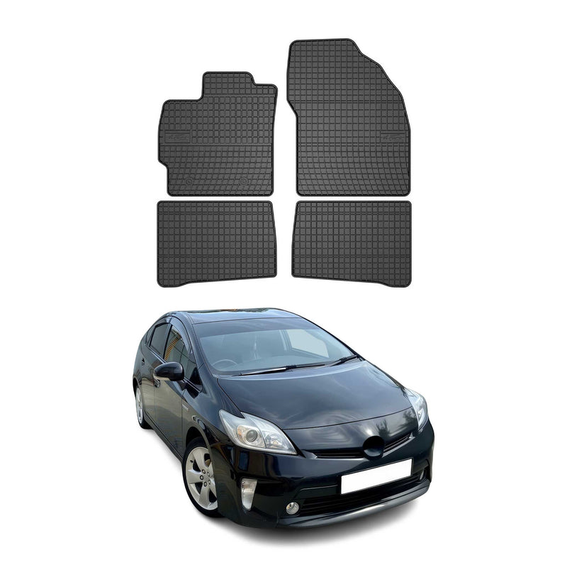 Tapis de Sol pour Toyota Prius 2010-2015 Caoutchouc Noir