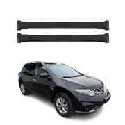 Barres de toit transversales pour Nissan Murano 2008-2014 Aluminium Noir