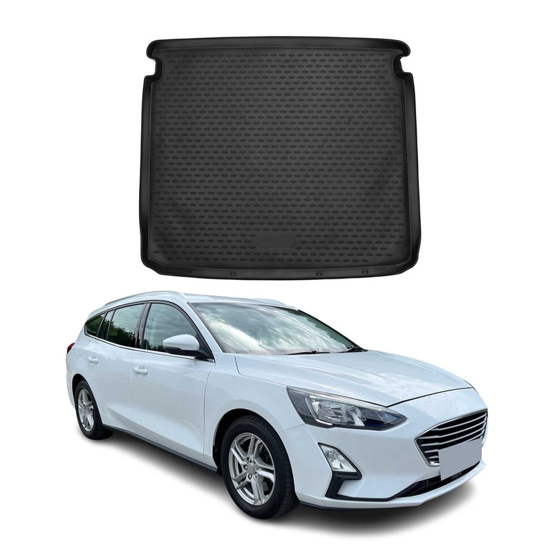 OMAC Tapis de coffre supérieur pour Ford Focus Turnier 2018-2025 en caoutchouc