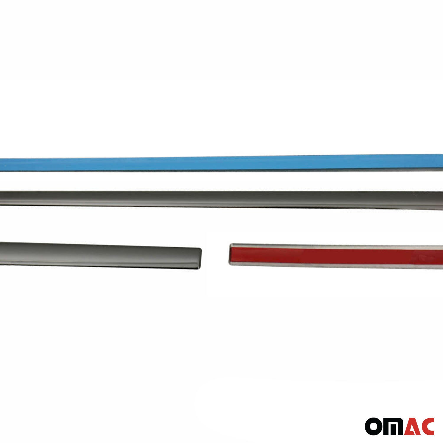 Garniture Baguette de porte latérale pour Fiat Tipo 2015-2025 SD inox Foncé 4Pcs
