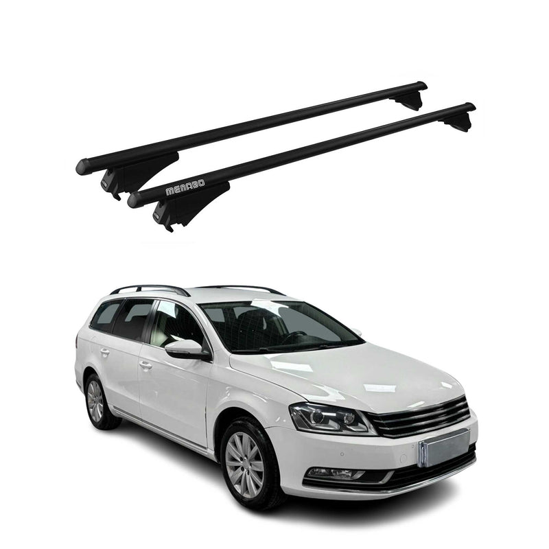 Tiger Barres de toit transversales pour VW Passat B7 Variant 2011-2014 Noir