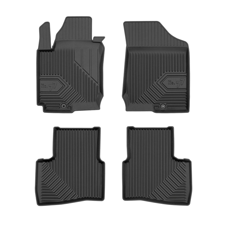 Tapis de Sol de Voiture pour Kia Proceed I 2006-2012 TPE Antidérapant Noir 4Pcs