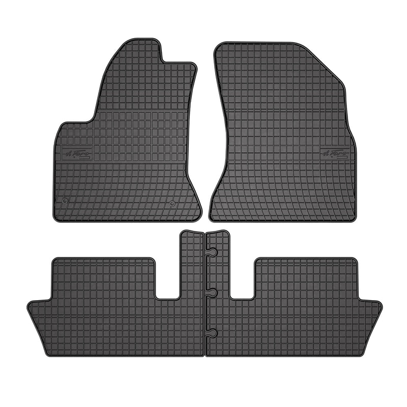 OMAC Tapis de sol pour Citroen C4 Picasso Grand Picasso 2006-13 Noir caoutchouc