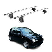 Barres de toit transversales Alu pour VW Lupo 1998-2005 TÜV 75 kg Gris 2Pcs