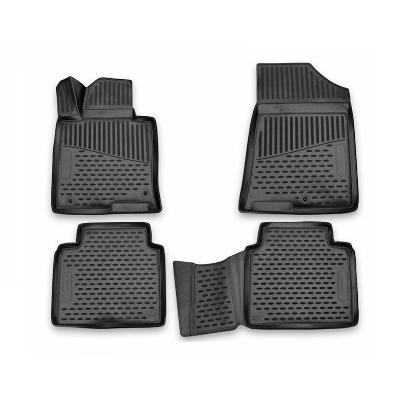 Tapis De Sol Pour Kia Optima 2014-2016 En Caoutchouc TPE 3D Noir 4Pcs