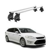 Barres de toit transversales pour Ford Mondeo mk4 Wagon 2007-2014 Inox Gris