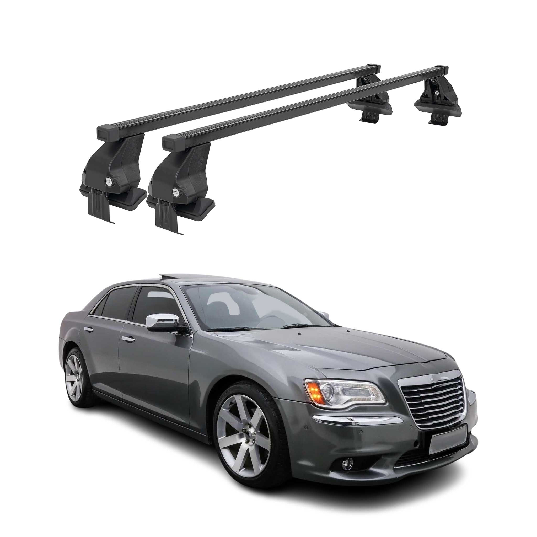 Barres Transversales Menabo pour Lancia Thema 2011-2014 Noir