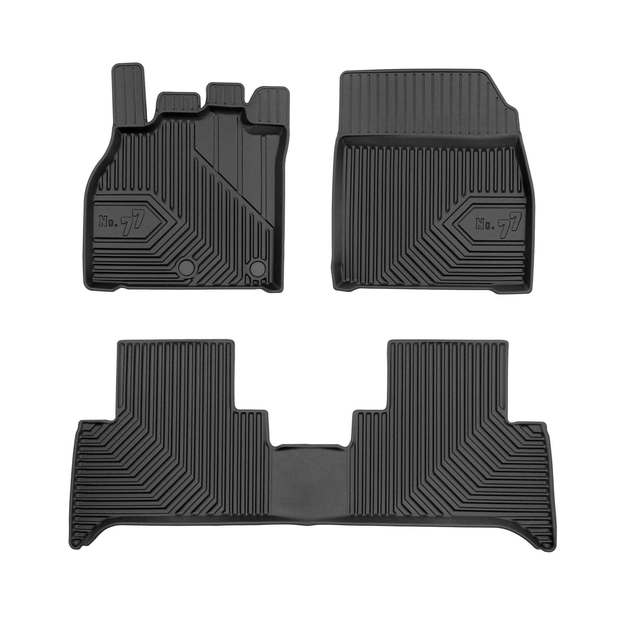 Tapis de Sol de Voiture pour Renault Scenic III 2009-2016 TPE Imperméable 3Pcs