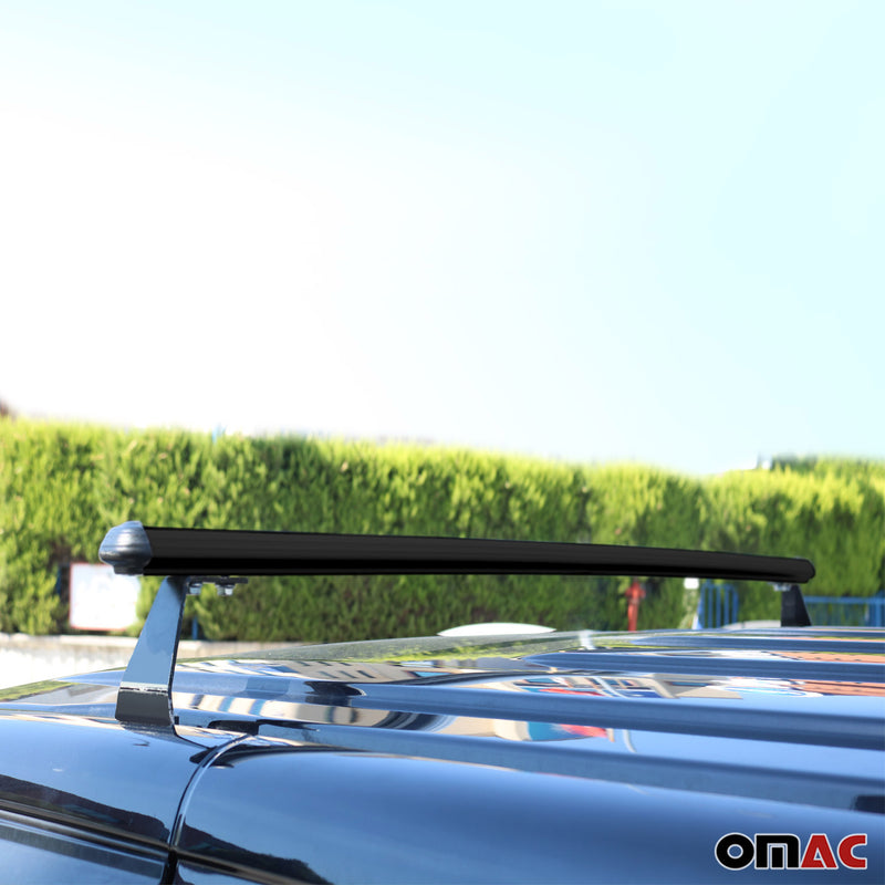 Barres de toit longitudinales pour VW Amarok mk2 2022-2025 Alu Noir 2x