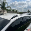 Barres de toit longitudinales pour Renault Clio IV 2012-2019 alu gris