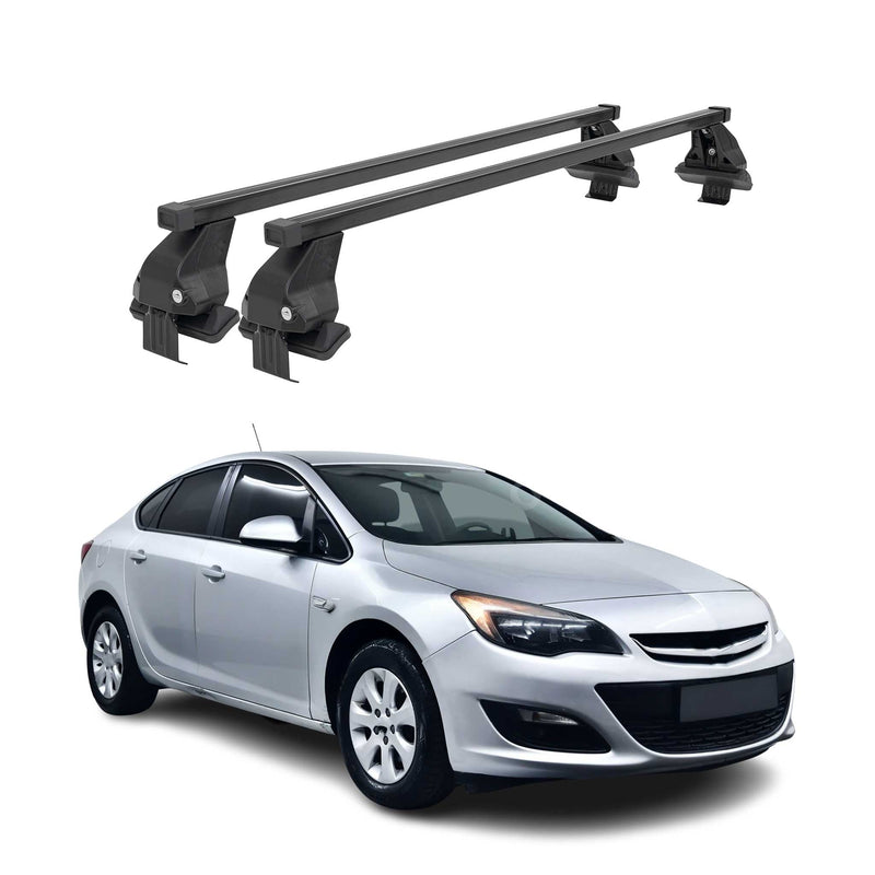 Barres Transversales Menabo pour Opel Astra K 2016-2024 Noir