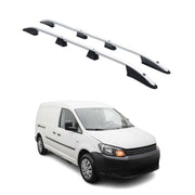 Barres de toit longitudinales pour VW Caddy 2010-2015 L2 Long Aluminium Gris