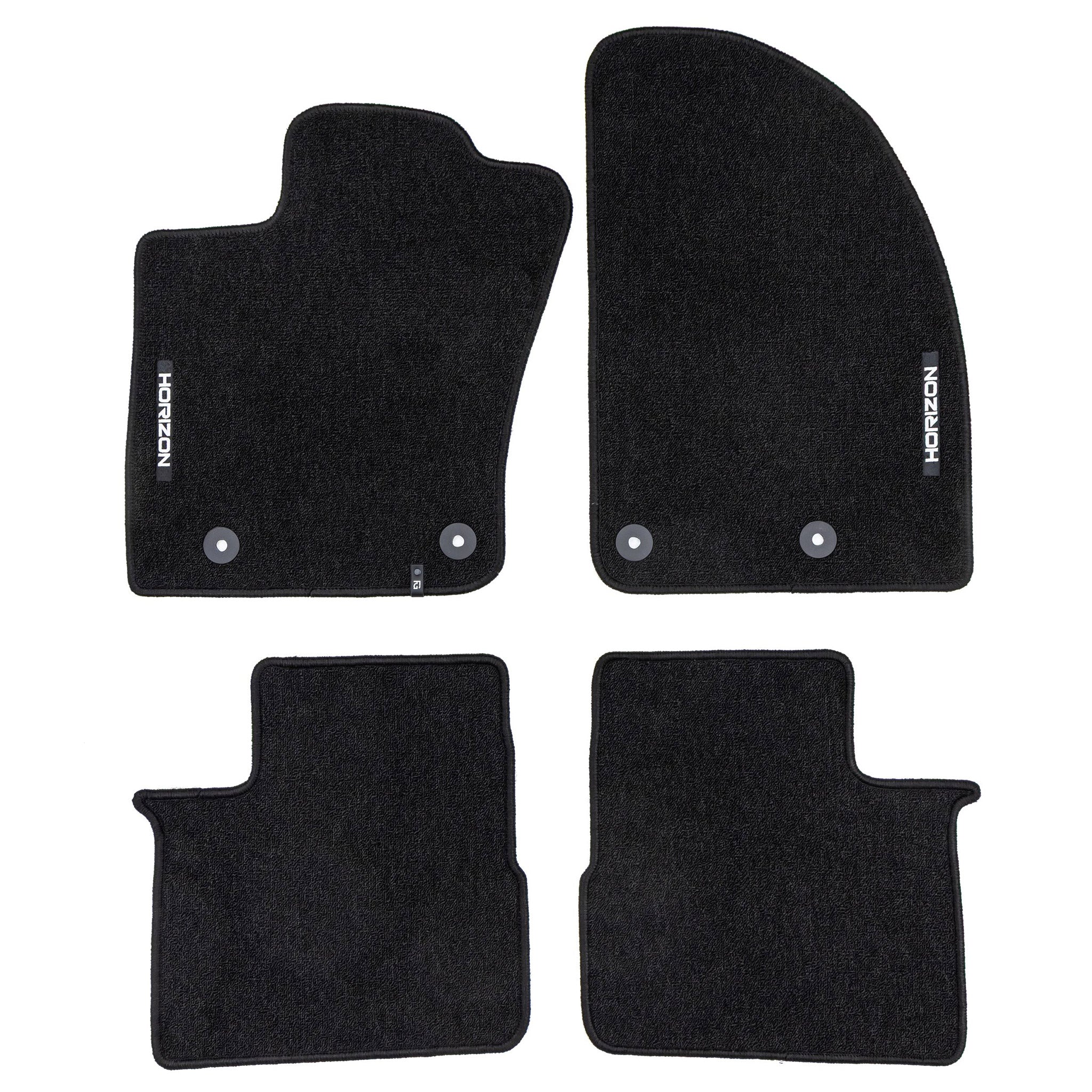 Tapis de Sol de Voiture pour Fiat Tipo HB 2015-2026 Velours Imperméable 4Pcs