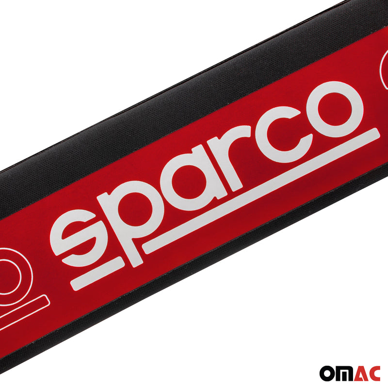 SPARCO coussin de ceinture coussinet de ceinture de sécurité 2 pièces noir rouge