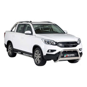 Pare-buffle Avant pour SsangYong Musso 2023-2026 63 mm en Acier Gris