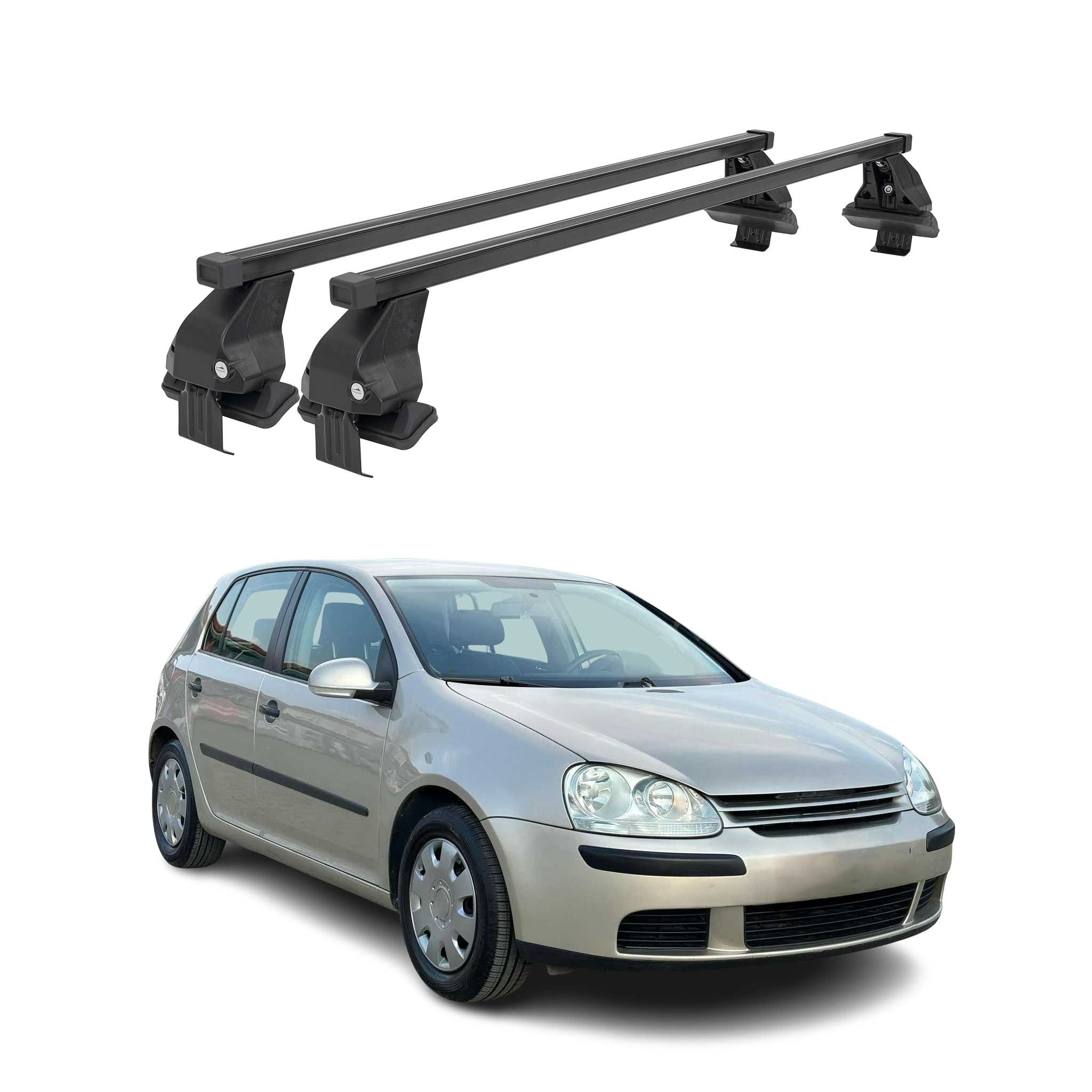 Barres Transversales Menabo pour VW Golf V 2003-2008 3-portes Noir