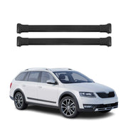 Barres de Toit transversales pour Skoda Octavia Scout mk3 Break 2013-2020 Noir