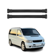 Barres de toit transversales pour Mercedes Vito W638 1996-2003 Aluminium Noir