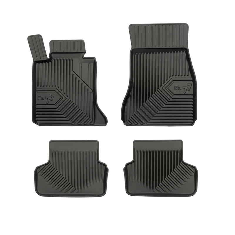 Tapis de sol No.77 pour BMW Série 5 G30 G31 2017-2023 sauf hybrid TPE Noir 4Pcs