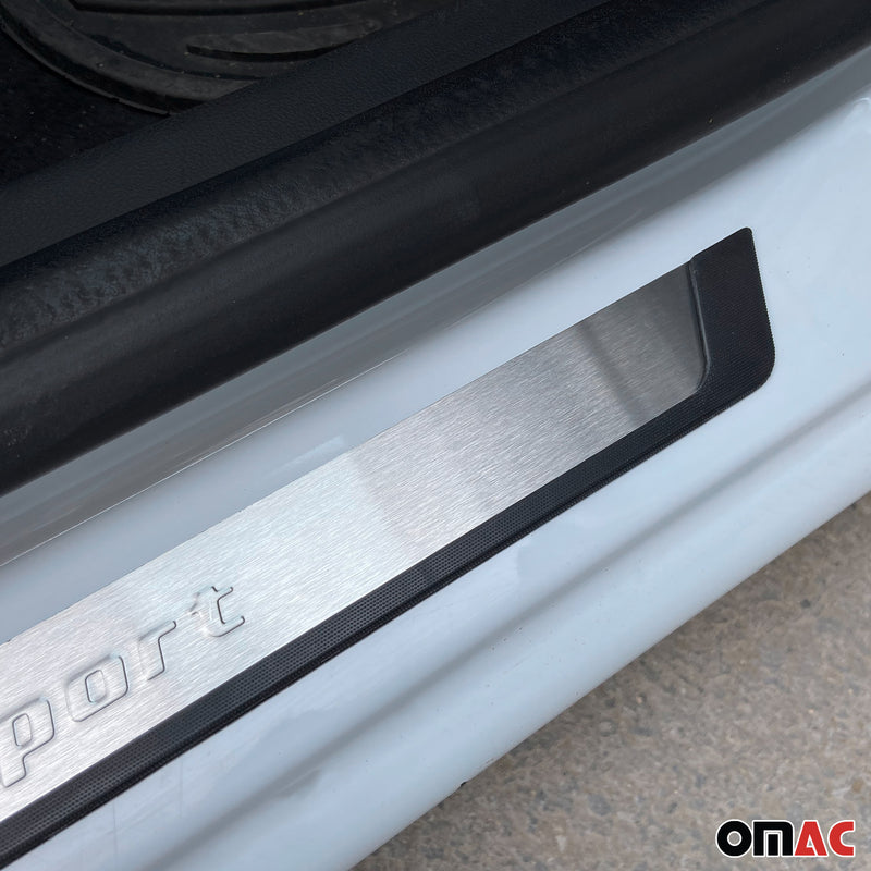 Couverture de seuil de porte pour Opel Frontera 2024-2025 acier inox chromé 2Pcs