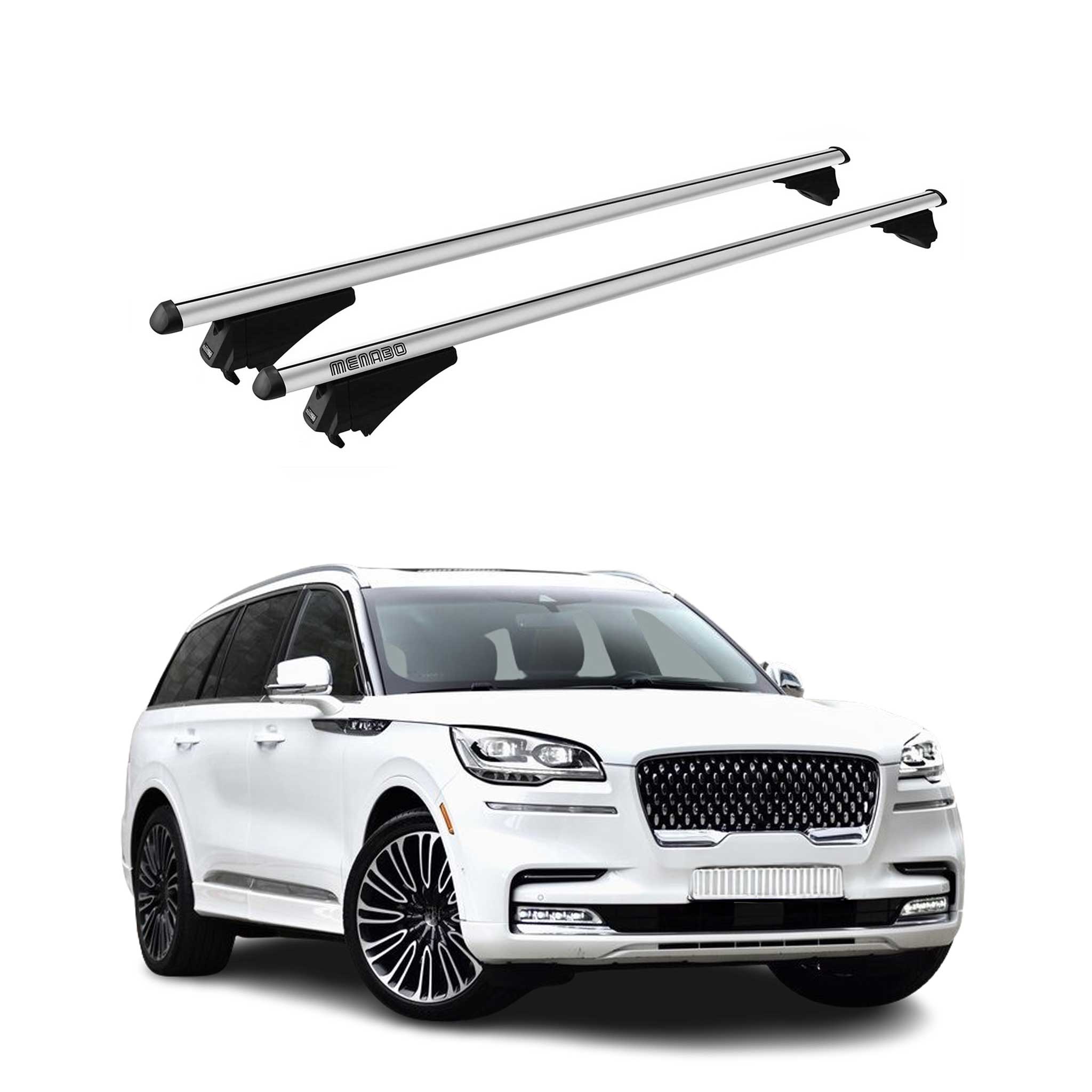 Tiger Barres de toit transversales pour Lincoln Aviator U611 2020-2026 Gris