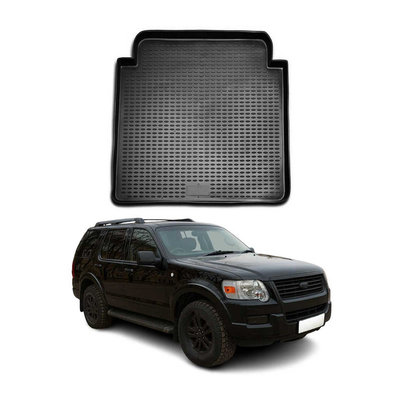 Tapis de Coffre pour Ford Explorer 2006-2011 TPE Noir