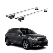 Barres de toit transversales ABE pour VW Tiguan AD1 Allspace BW2 2016-2024 Gris