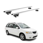 Barres de toit transversales ABE pour Mazda MPV LV 1995-1999 Aluminium Gris 2x
