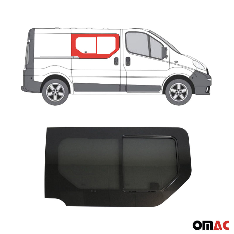 Vitre de Porte pour Opel Vivaro 2001-2014 L1 L2 Avant Droit coulissante