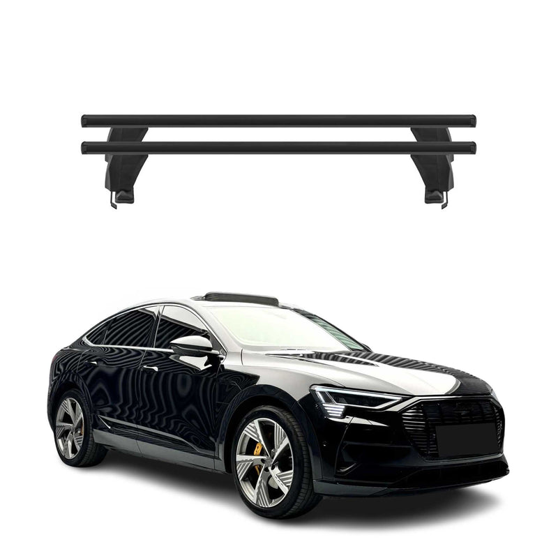 Menabo Barres de toit Transversales pour Audi e-tron Sportback 2022-25 Noir 2x