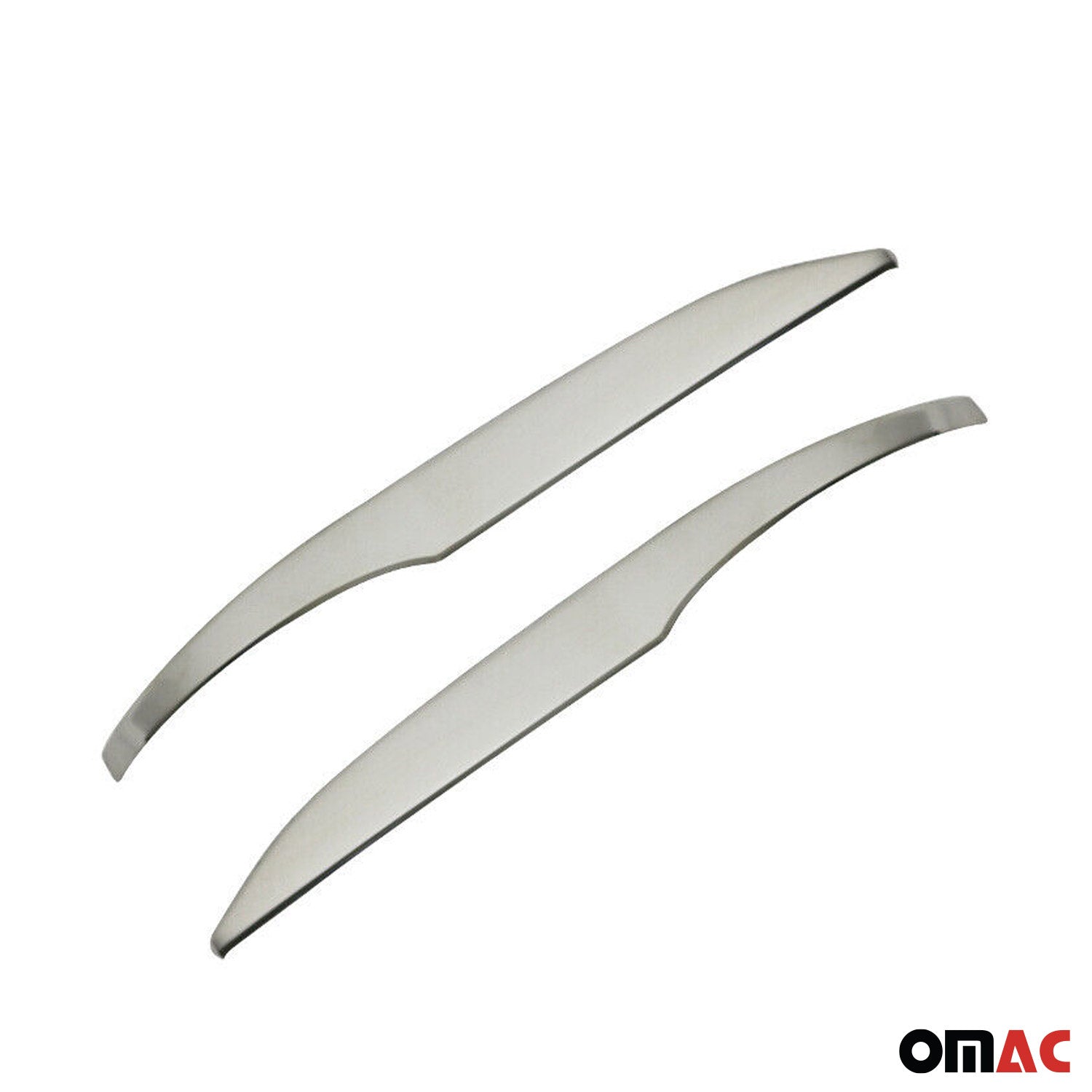 Coques de Rétroviseurs pour Toyota Hilux VIII 2015-2026 en Acier Chromé Argent