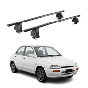 Barres de toit transversales acier pour Mazda 121 1996-2002 5Portes TÜV Noir 2x