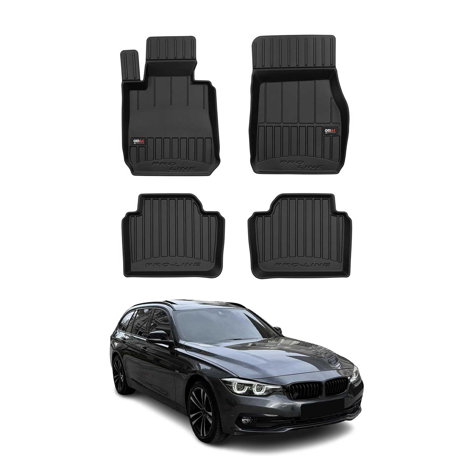 Tapis de Sol pour BMW Serie 3 F31 2011-2019 TPE Noir