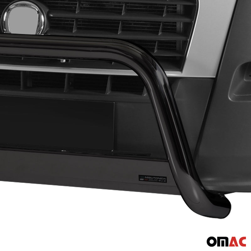 Pare-buffle Avant pour Fiat Ducato 2006-2013 63 mm en Acier Noir