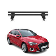 Menabo Barres de toit Transversales pour Audi A3 8Y Sportback 2020-25 Noir 2x