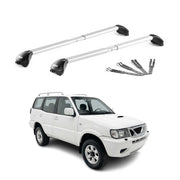 Barres de toit pour Nissan Terrano II R20 1993-2005 Gris Argenté 2 pièces ABE
