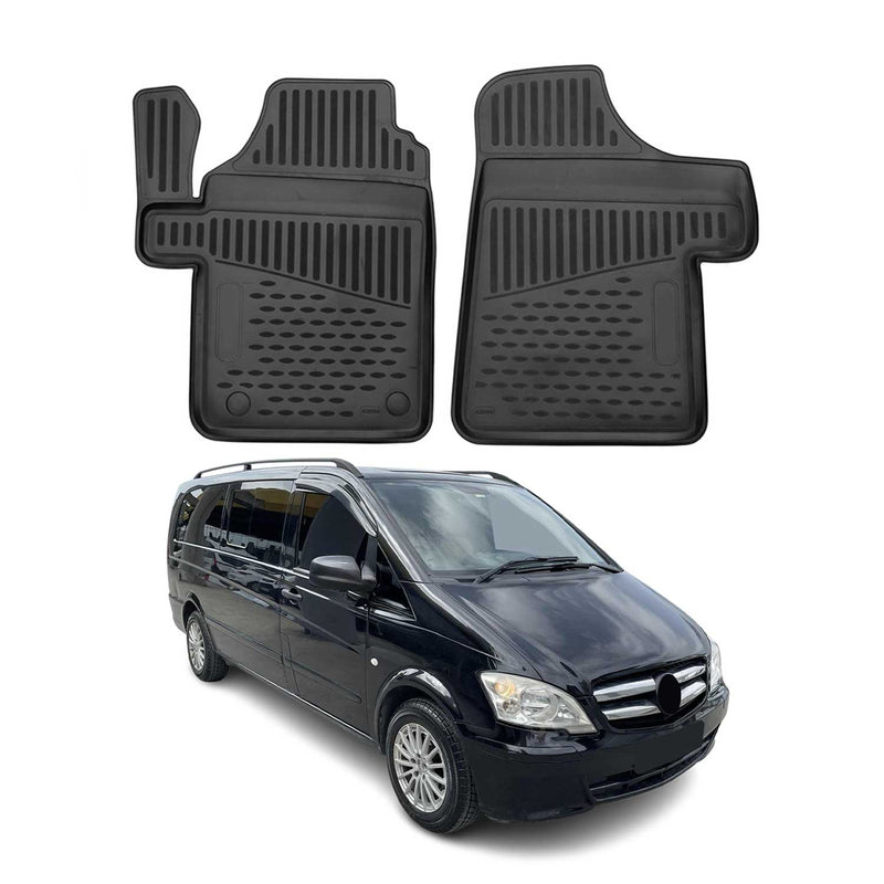 OMAC Tapis de sol pour Mercedes Vito W639 2003-2013 sur mesure en caoutchouc