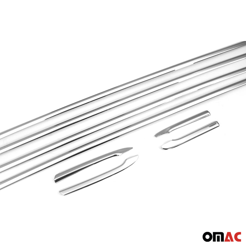 Garniture Baguette de Vitre pour Toyota Corolla Berline 2019-2025 inox 8Pcs