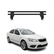 Barres de toit Transversales pour Skoda Octavia II 2008-2013 Noir 2x 5 portes