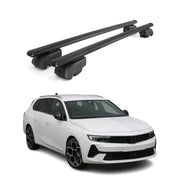 Barres de toit Transversales pour Opel Astra Sports Tourer 2021-23 Noir ABE