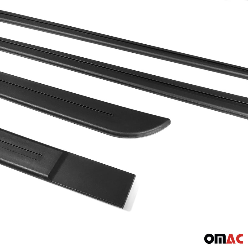 Garniture baguette de porte latérale pour Skoda Karoq 2017-2025 Mat Noir 4Pcs