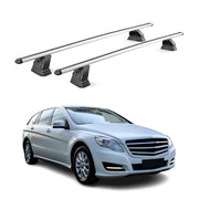 Barres de toit transversales Alu pour Mercedes Classe R W251 2006-2013 Gris 2Pcs