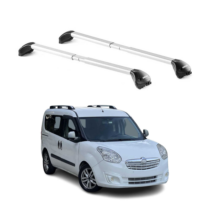 Barres de toit transversales pour Opel Combo D 2012-2018 Gris Argenté 2x ABE